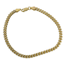 3.7MM Bracelet Franco 10k coupe diamant FBG-008