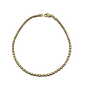 10k 2.6mm Ice Bracelet 2 tonnes Nouveau