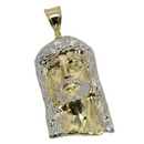 10k Gold Jesus Pendant back closed