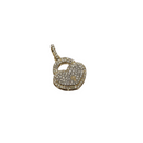10k Heart Loocked Pendant 0.94ct of Diamonds NEW