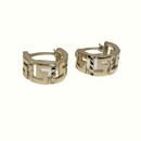 10k Medusa Greek Design Diamond Cut New