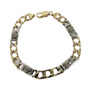 7.91mm Carbone 10K Yellow Gold Bracelet MB012