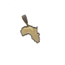 Map of Africa Pendant 10k Gold NEW