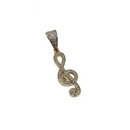 Musical Pendant 0.33ct of Diamonds 10k Gold NEW