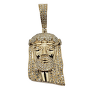 Jesus 1.35ct Gold Pendant in 10k Gold SP 9936