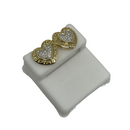 10k 0.25ct Diamond Heart Stud Screw Back Earing GCAE00525