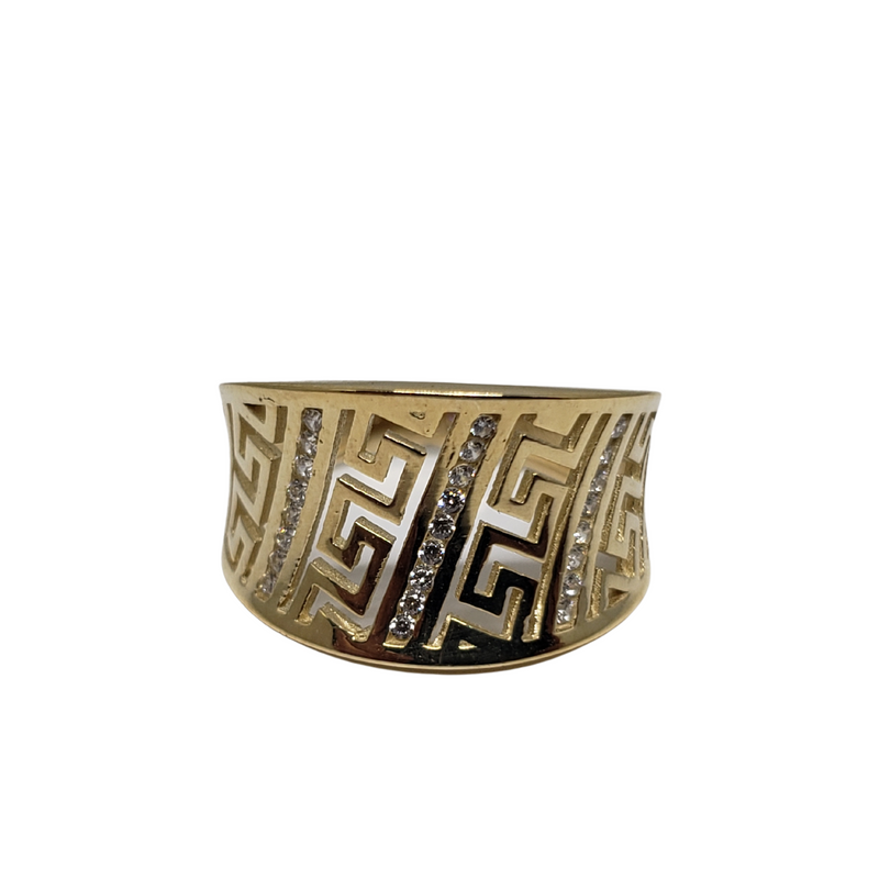 10k Greek design medusa Ring New