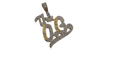 The OG Pendant 1.65ct diamonds 10k Gold CSP17183