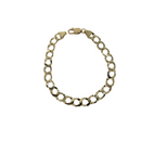 8mm Hand Made diamond Cut Bracelet 10k Gold