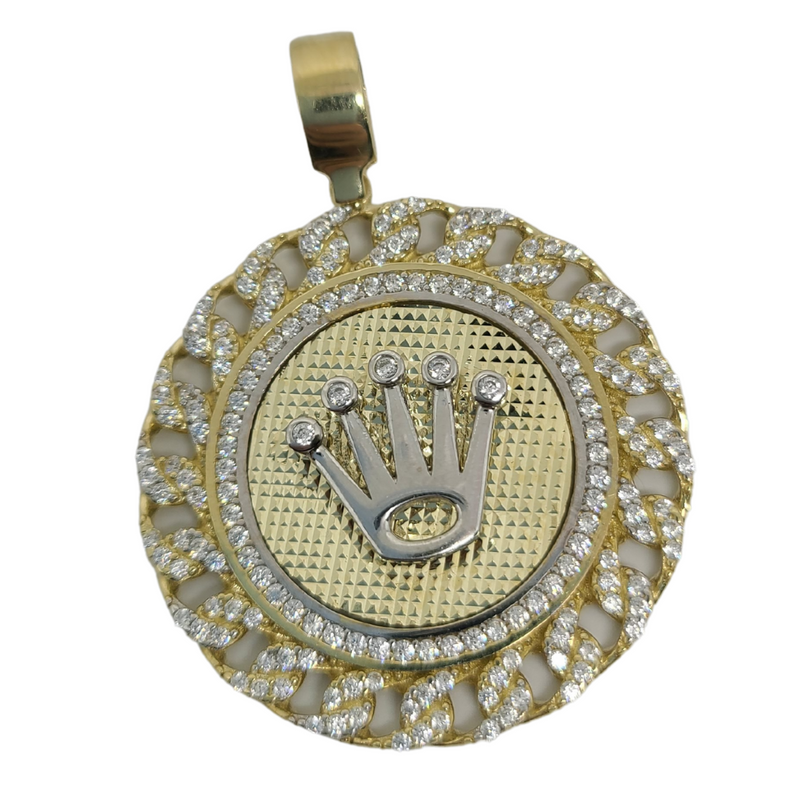 10k Gold Rolly Pendant Rolly-002