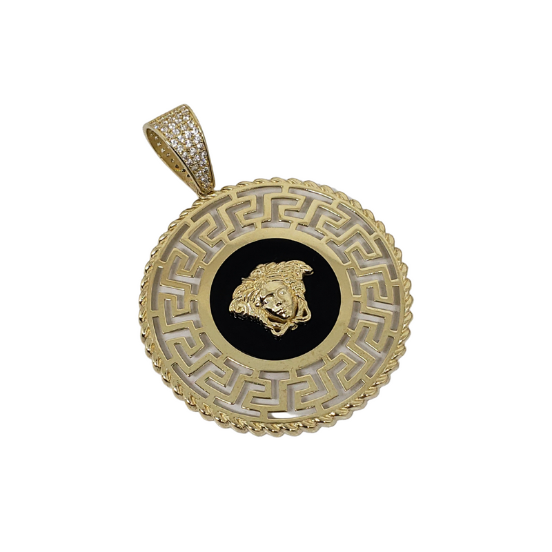 Pendentif 10k à motif grec Nouveau