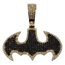 Batman 1.10ct Gold Pendant in 10k Gold SP 9796 A
