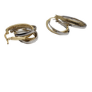 10K 2 tons  Gold medusa Earring NEW