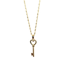 Collier clé en or 10k hrt-506