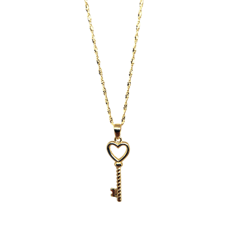 Key Necklace in 10k gold hrt-506