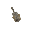 10k Hamsa 1.34ct Diamonds NEW