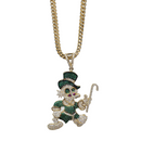 10k Diamond Cut Franco Chain With Duck Pendant