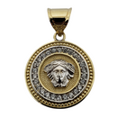 2 Tone medusa Yellow Gold 10K VP-046