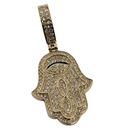  Pendentif diamant Hamsa 0.63ct en 10k SP 9917 A