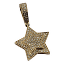 Star-small 0.44ct Pendentif en or 10k SP 10879