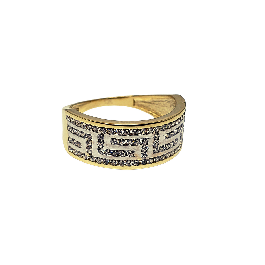 10k Greek design Women Ring New