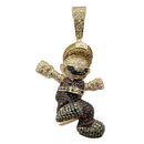 Mario 0.5ct Pendentif en or 10k SP 11386