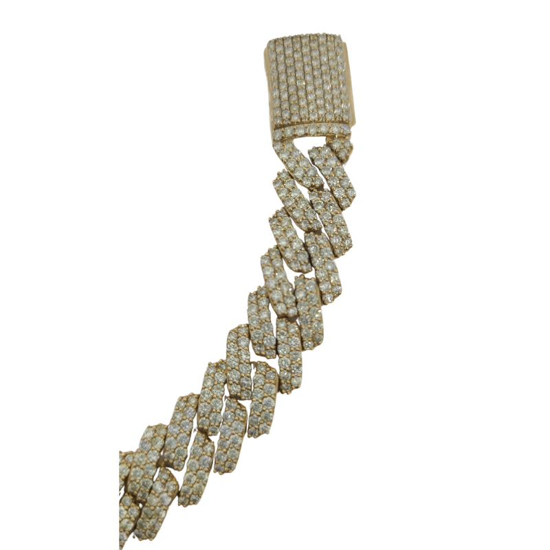 12MM 13.00ct Diamonds Mocano Bracelet 10k Gold AL-0029