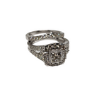 10k 1.52ct Halo diamond Ring