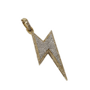 10k 0.60ct diamonds  lightning Pendant NEW