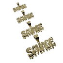 10k Savage Dripped Pendant NEW