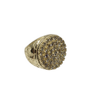 10k Hiphop Round Gold Ring