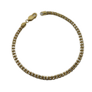 10k 4mm Chaîne de glace 2tons Bracelet Nouveau