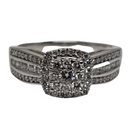 Diamond Ring 0.5ct in 10k White Gold SKR23758-50-WG