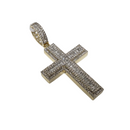 10k Cross 1.86ct Diamonds Baguettes NEW