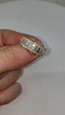 10k 1.75ct emraude banquettes diamond Ring NEW