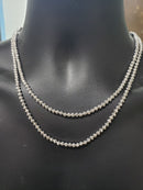 10k Moon cut diamond cut  Chain White Gold New