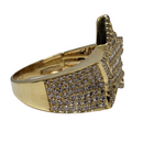 Bague étoile 10k 1.22ct VS Baguettes de diamants