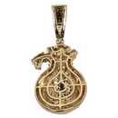 MoneyBag3 0.42ct Gold Pendant in 10k Gold SP 10772