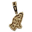Prayer-hand 0.35ct Gold Pendant in 10k Gold SP 10908