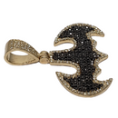 Batman 1.10ct Gold Pendant in 10k Gold SP 9796 A