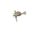 Smiley- 0.58CT Diamond Pendant in 10k Gold DP-0019