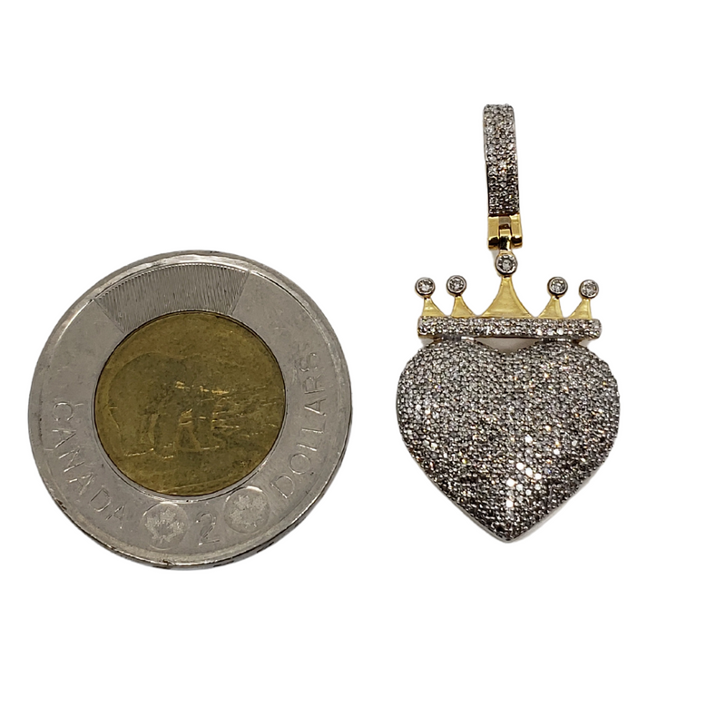 Heart Crown 0.92ct diamonds 10k Gold NEW SP9797B