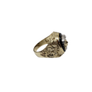 Onyx Medusa Gold Ring 10K LA007