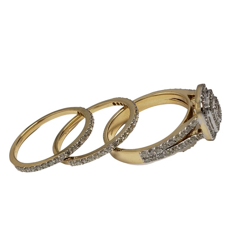 Diamond Ring 1.80ct in 10k Yellow Gold SMR-108