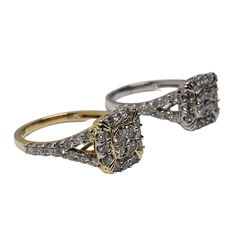 Diamond Ring 1.00ct in 10k Yellow & White Gold SKR23889-100