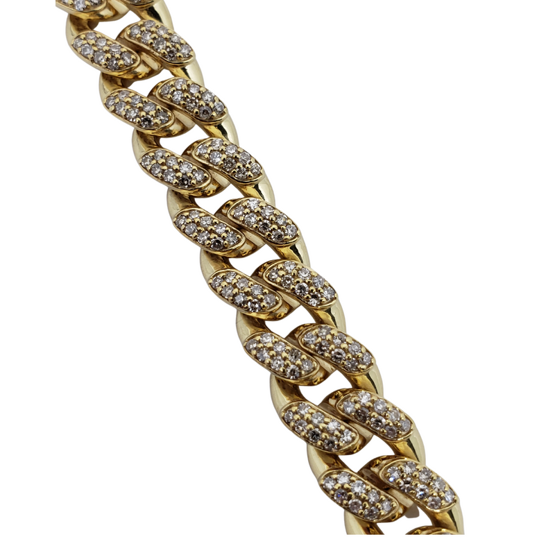 10k 3.12 ct Vs Diamonds Miami cuban Link Bracelet