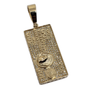 100 amercia 0.37ct Pendentif en or 10k SP 10912