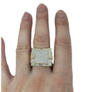 10k 1.00CT  Square Diamond Ring NEW