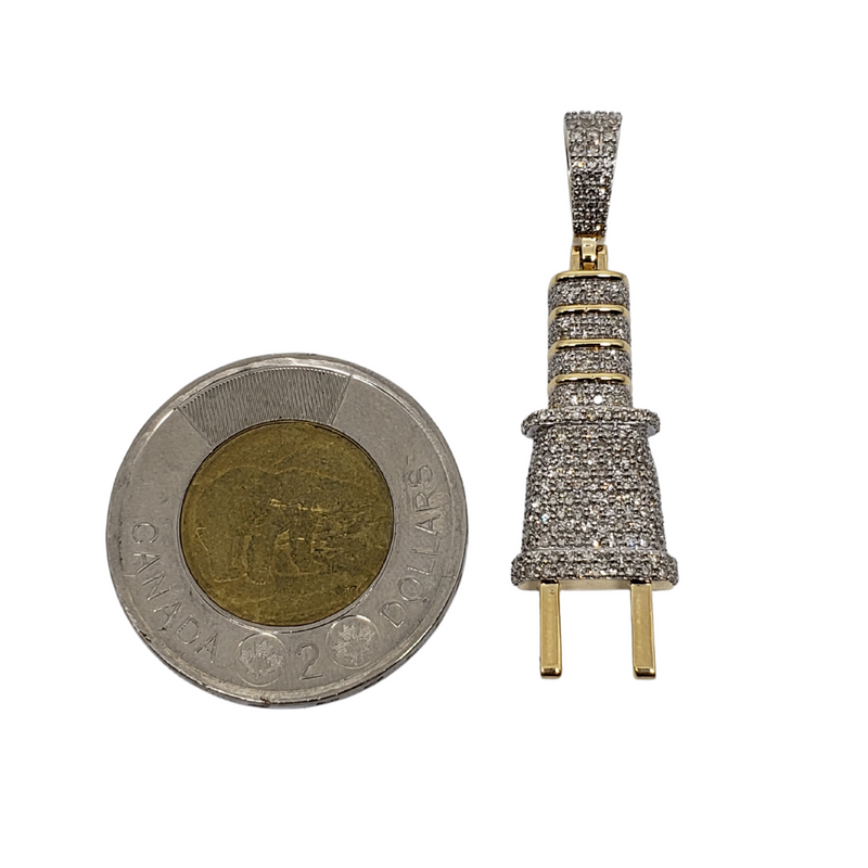 Le Plug 1.01ct de diamants en or jaune 10k SP15418