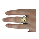Horse Gold Ring 10k for Men MR-087
